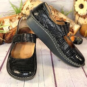 Alegria Paloma Jazzy Black Mary Jane Shoes